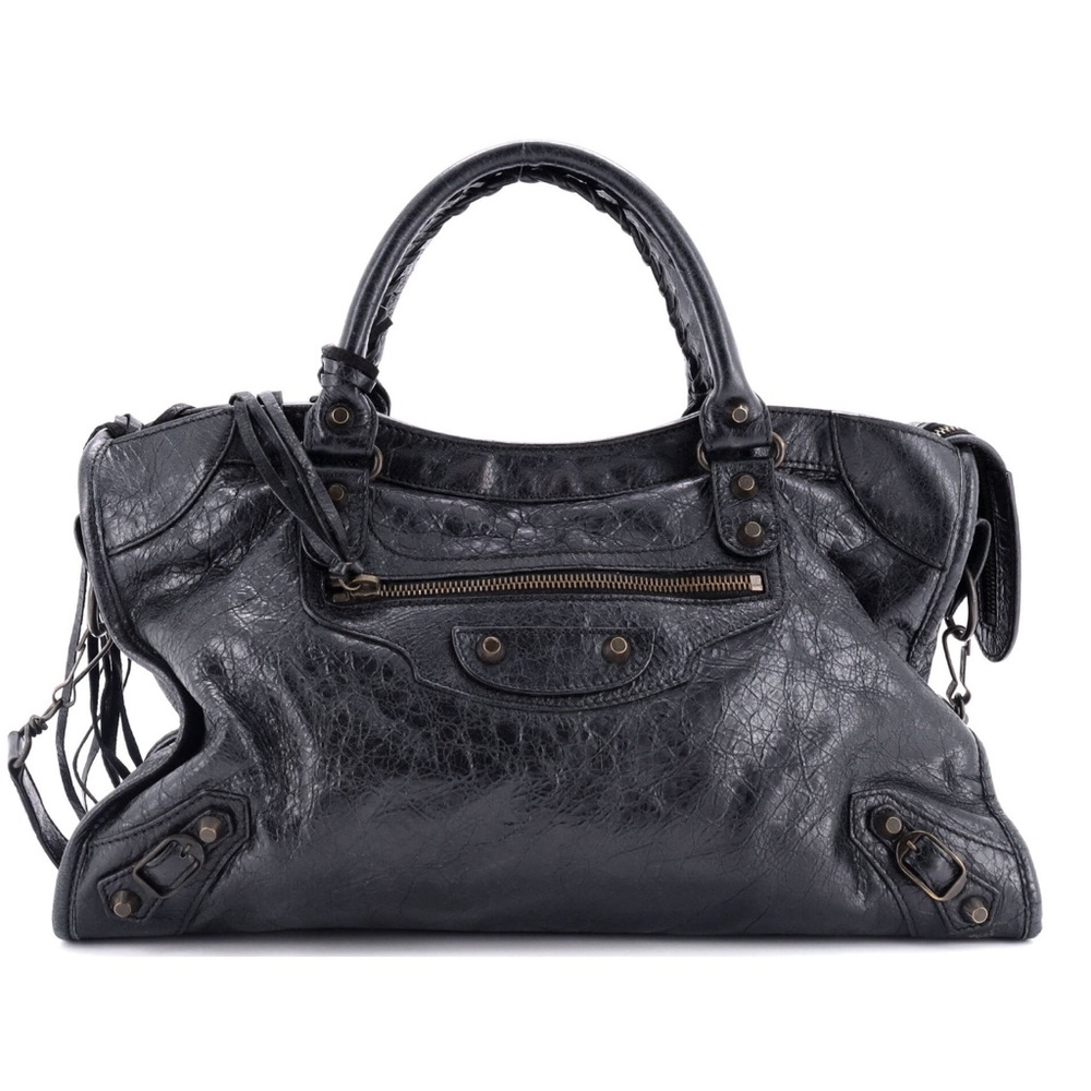 100% Authentic BALENCIAGA CITY BAG in black